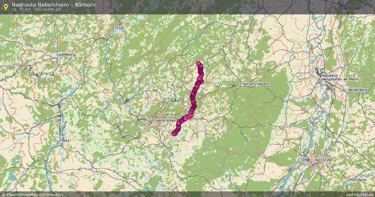 Radtour Bebelsheim – Körborn
