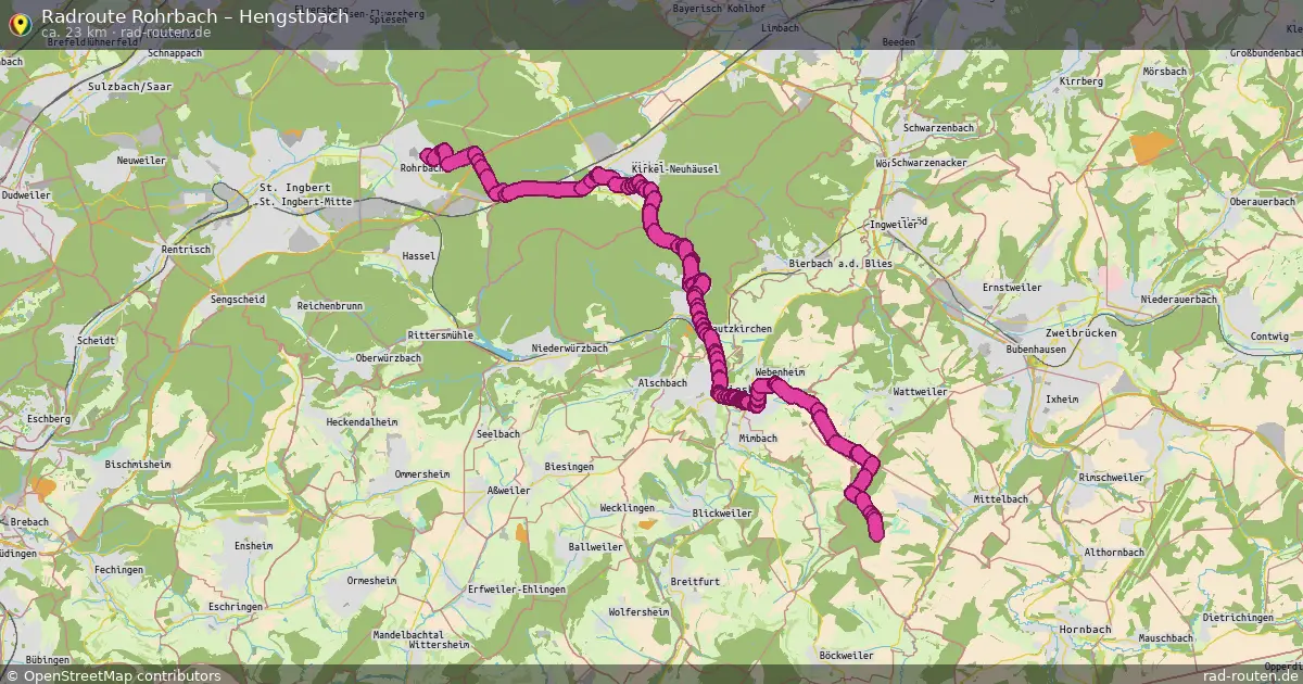 Radtour Rohrbach – Hengstbach