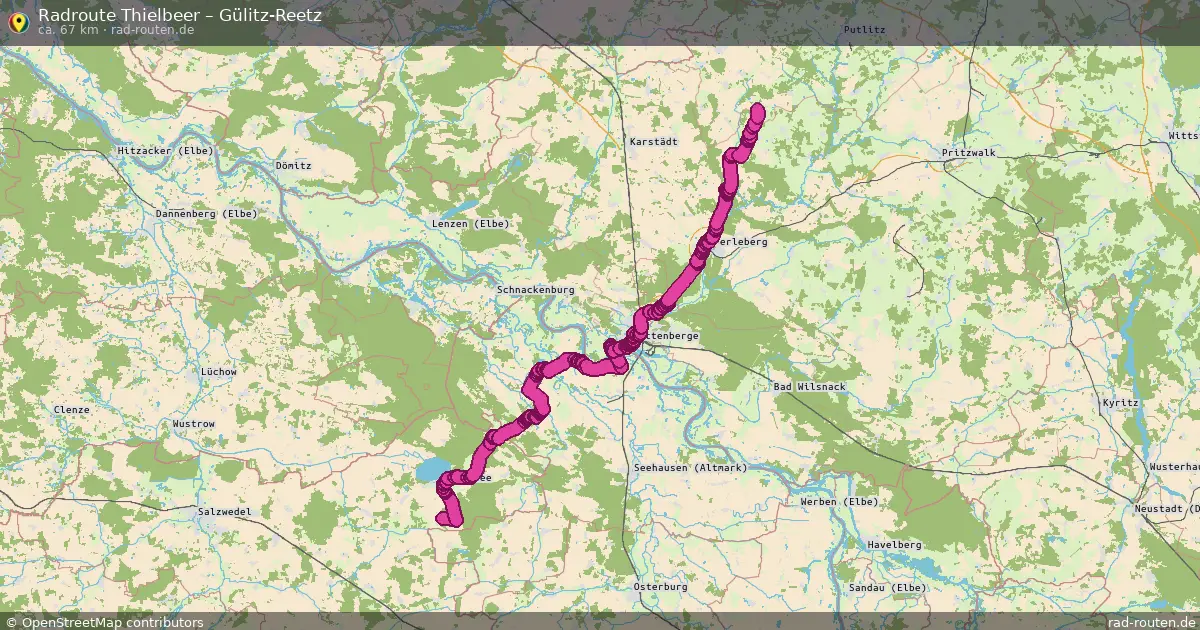 Radtour Thielbeer – Gülitz-Reetz