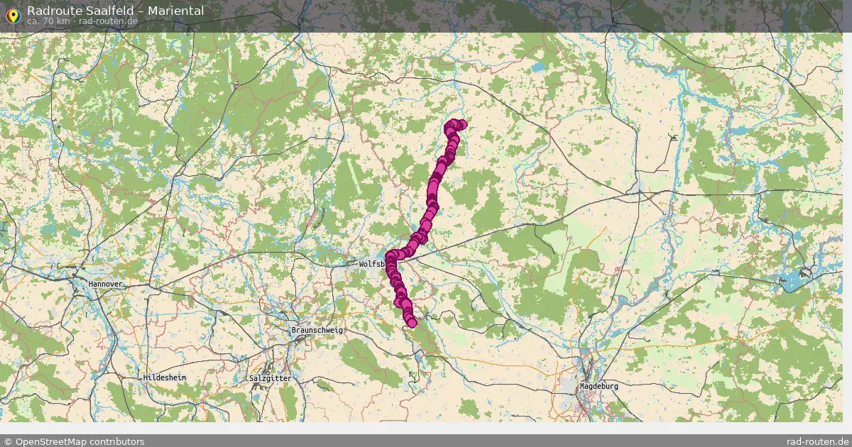 Radtour Saalfeld – Mariental