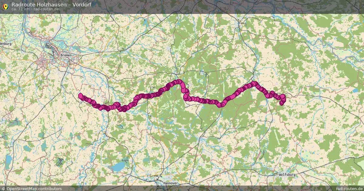 Fahrradroute Holzhausen – Melbeck