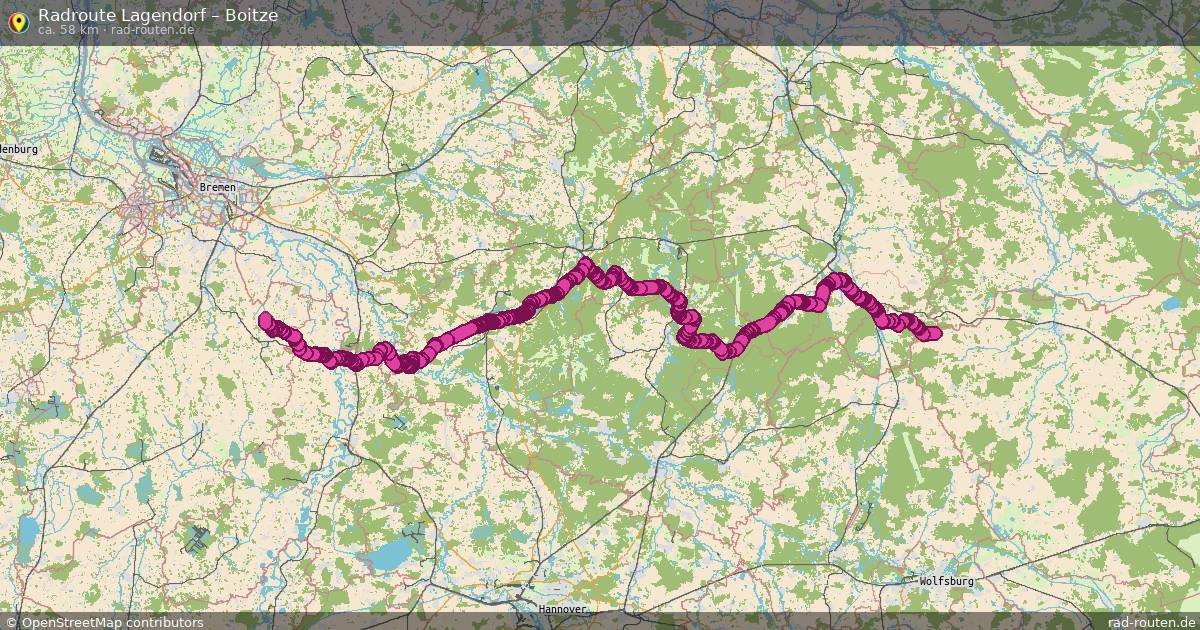 Fahrradroute Kortenbeck – Ortsgrenze Winkel