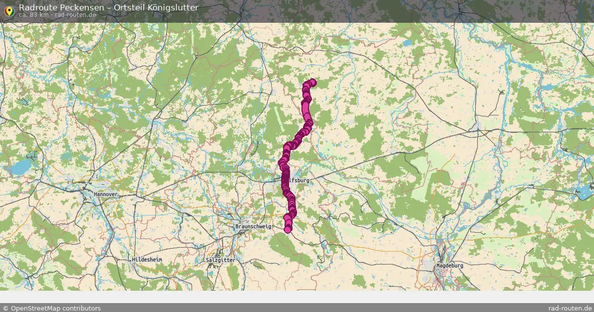 Radtour Peckensen – Ortsteil Königslutter
