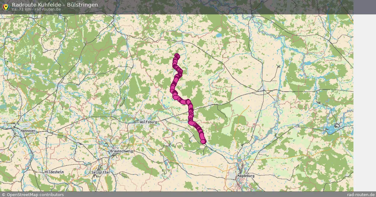 Radtour Kuhfelde – Bülstringen
