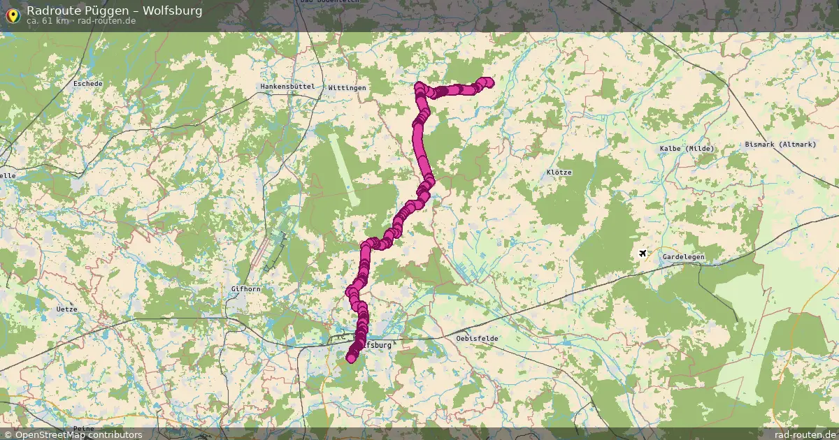 Radtour Püggen – Wolfsburg