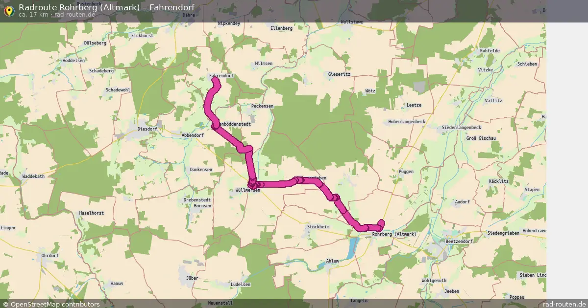 Radtour Rohrberg (Altmark) – Fahrendorf