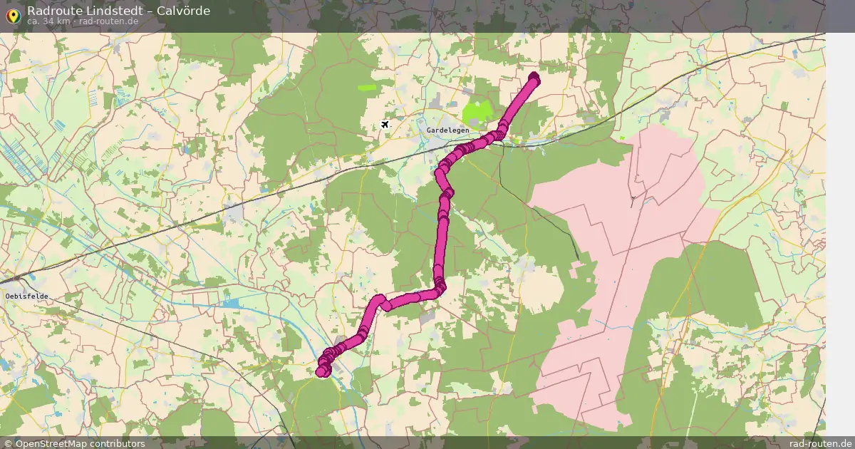 Fahrradroute Lindstedt – Calvörde