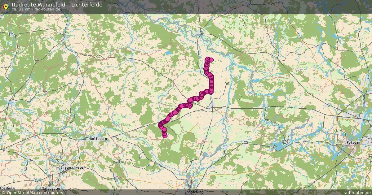 Radtour Wannefeld – Lichterfelde