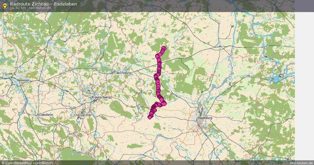 Fahrradroute Zichtau – Badeleben