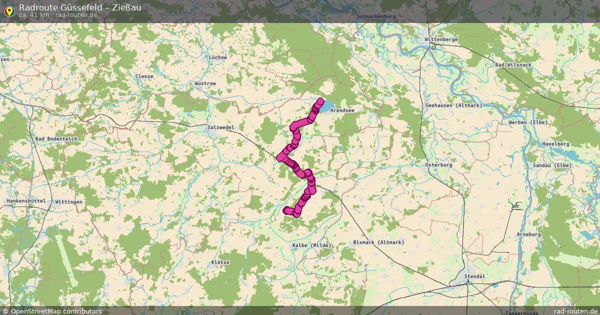 Radtour Güssefeld – Zießau