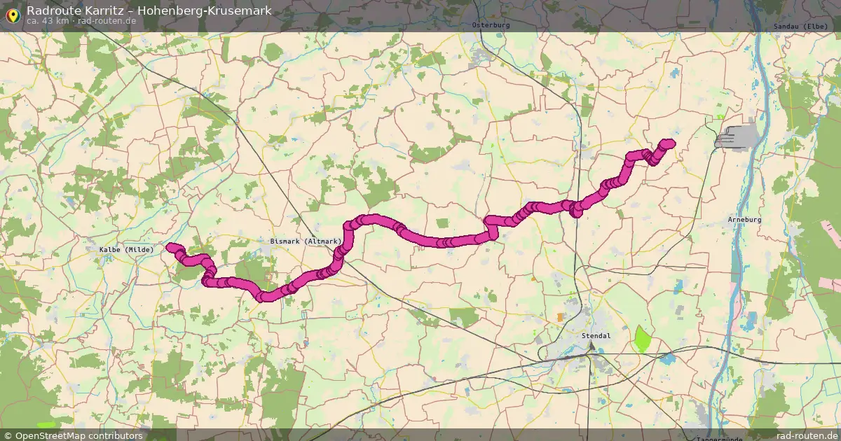 Radtour Karritz – Hohenberg-Krusemark