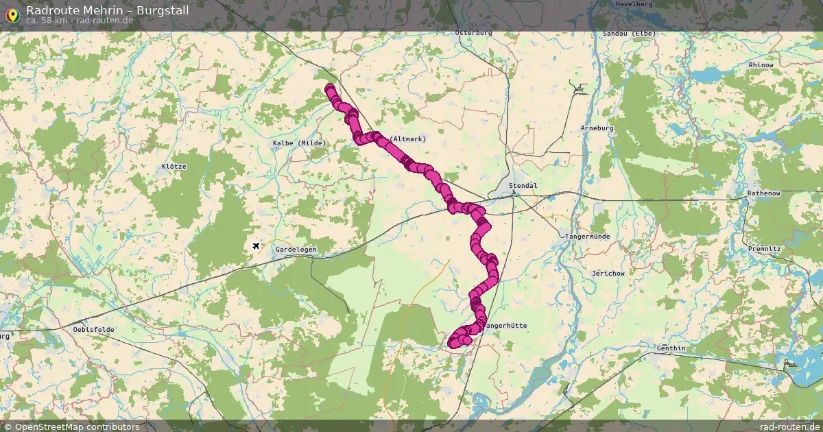 Radtour Mehrin – Burgstall