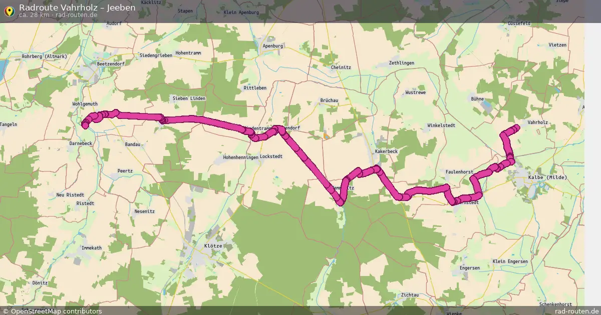 Radtour Vahrholz – Jeeben