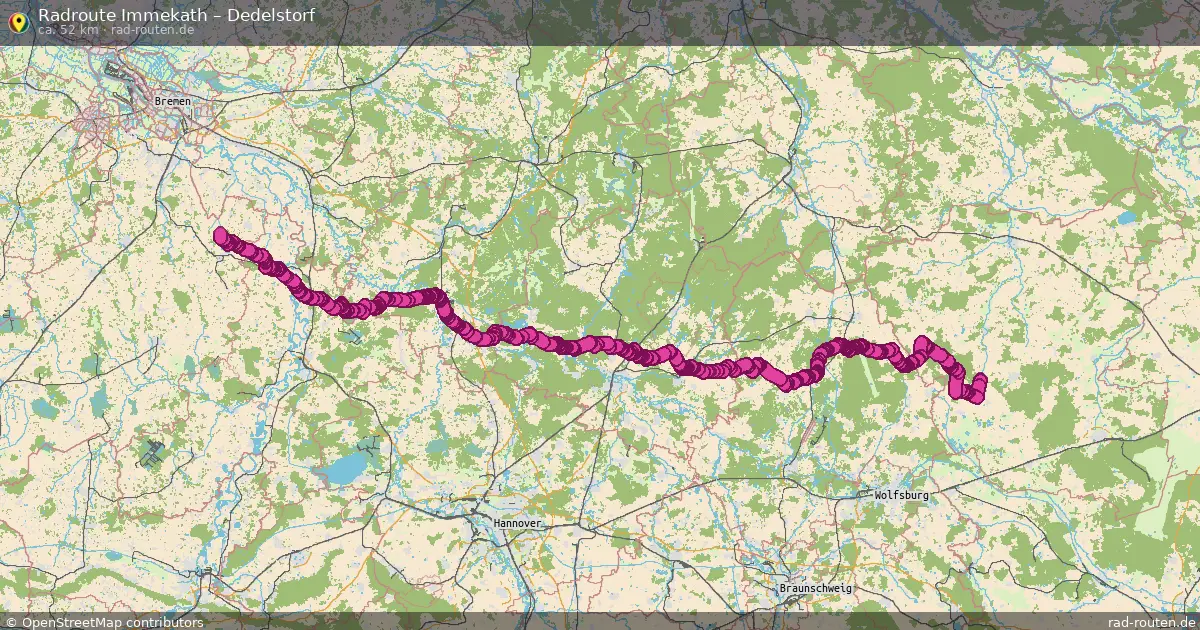 Fahrradroute Immekath – Pevestorf
