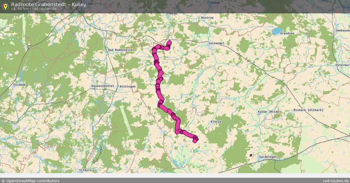 Radtour Grabenstedt – Kusey
