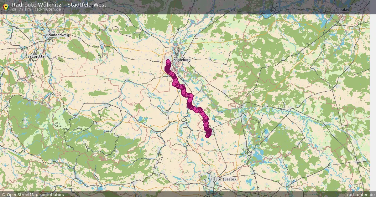 Radtour Wülknitz – Stadtfeld West