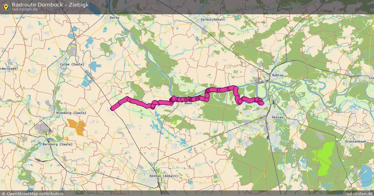 Radtour Dornbock – Ziebigk