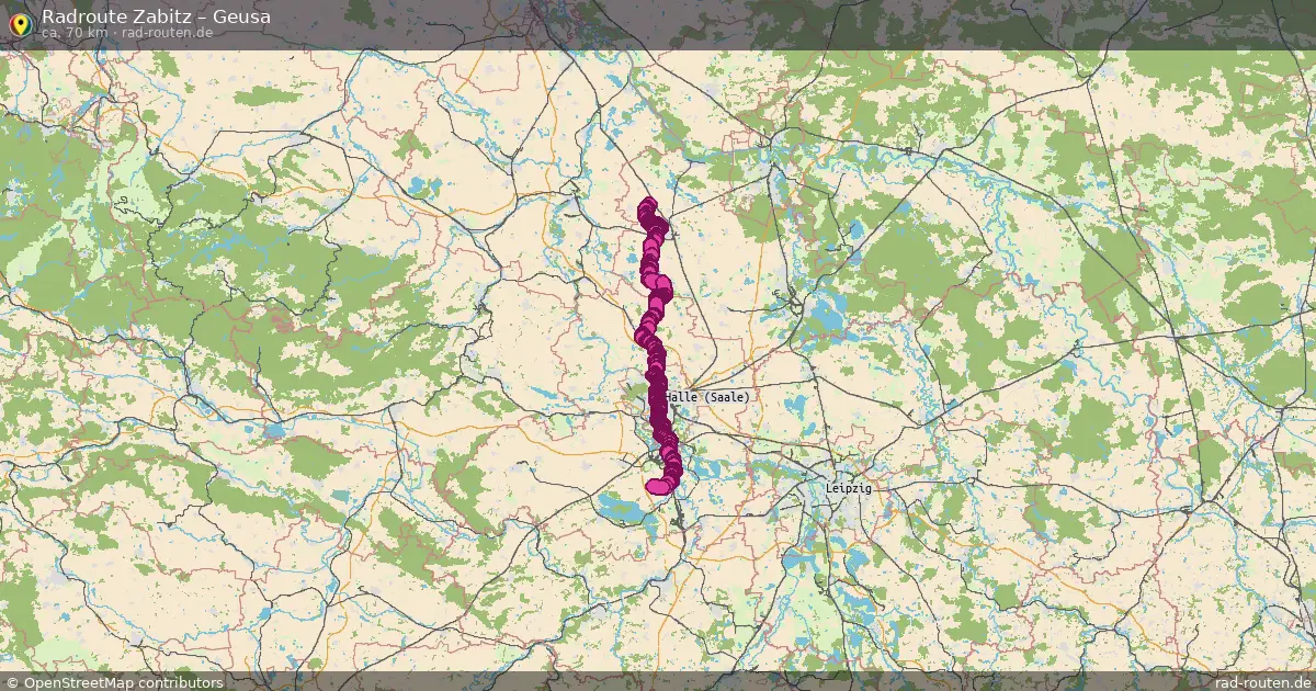 Radtour Zabitz – Geusa