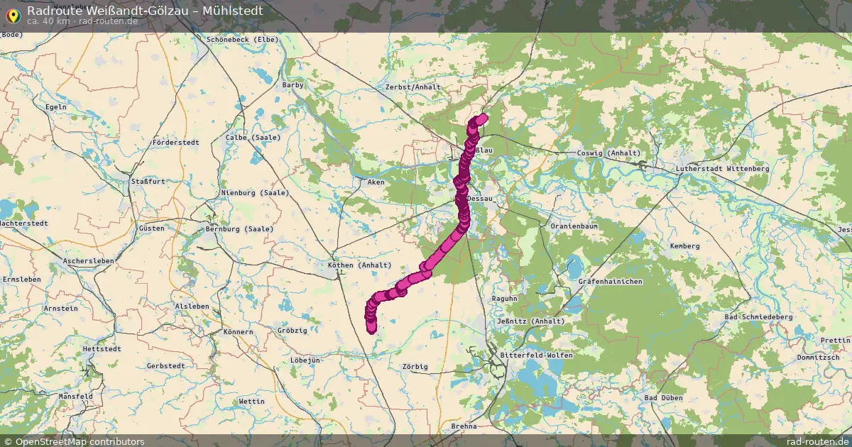 Radtour Weißandt-Gölzau – Mühlstedt