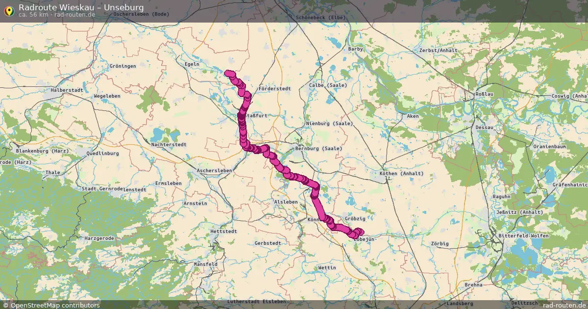 Radtour Wieskau – Unseburg