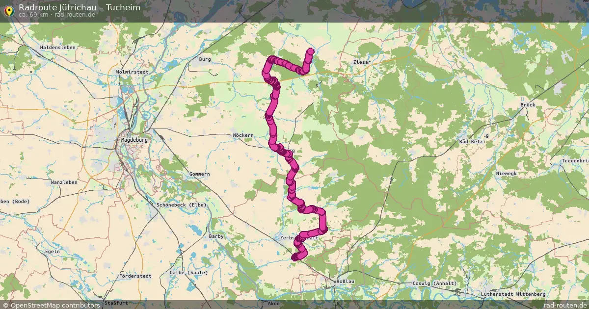 Radtour Jütrichau – Tucheim