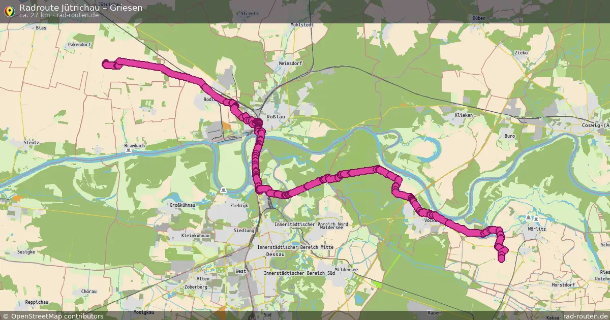 Radtour Jütrichau – Griesen