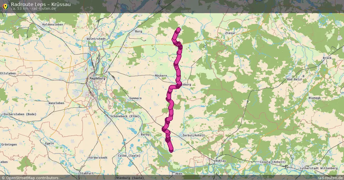 Radtour Leps – Krüssau