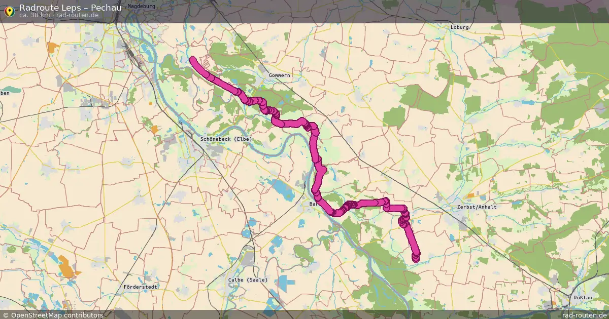 Radtour Leps – Pechau