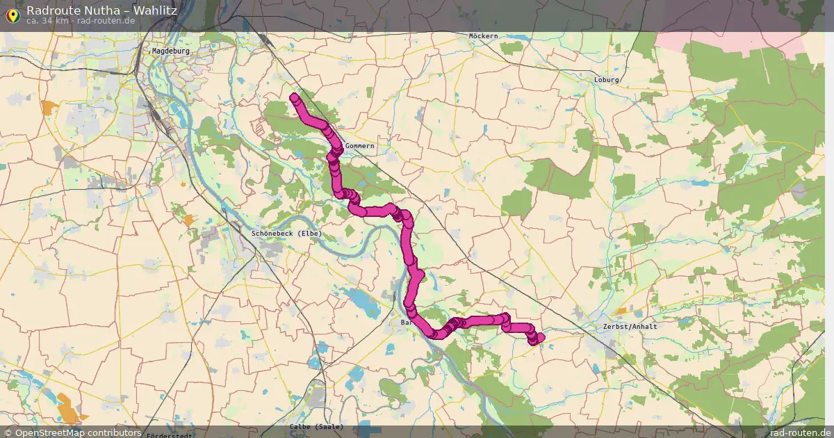 Radtour Nutha – Wahlitz
