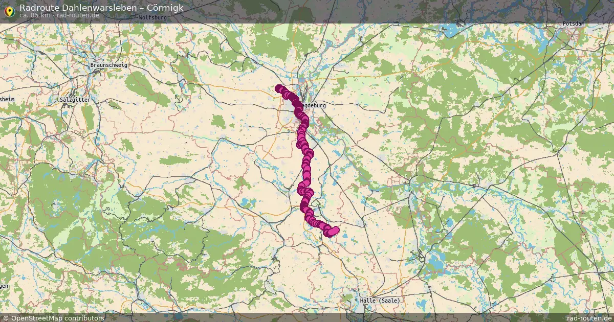 Radtour Dahlenwarsleben – Cörmigk