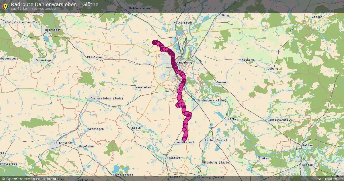 Radtour Dahlenwarsleben – Glöthe