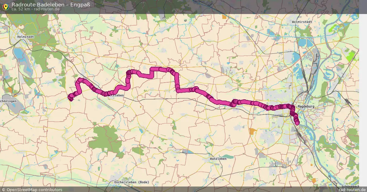 Radtour Badeleben – Engpaß