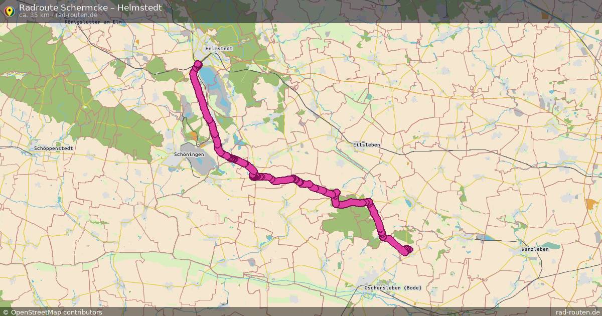 Fahrradroute Schermcke – Helmstedt