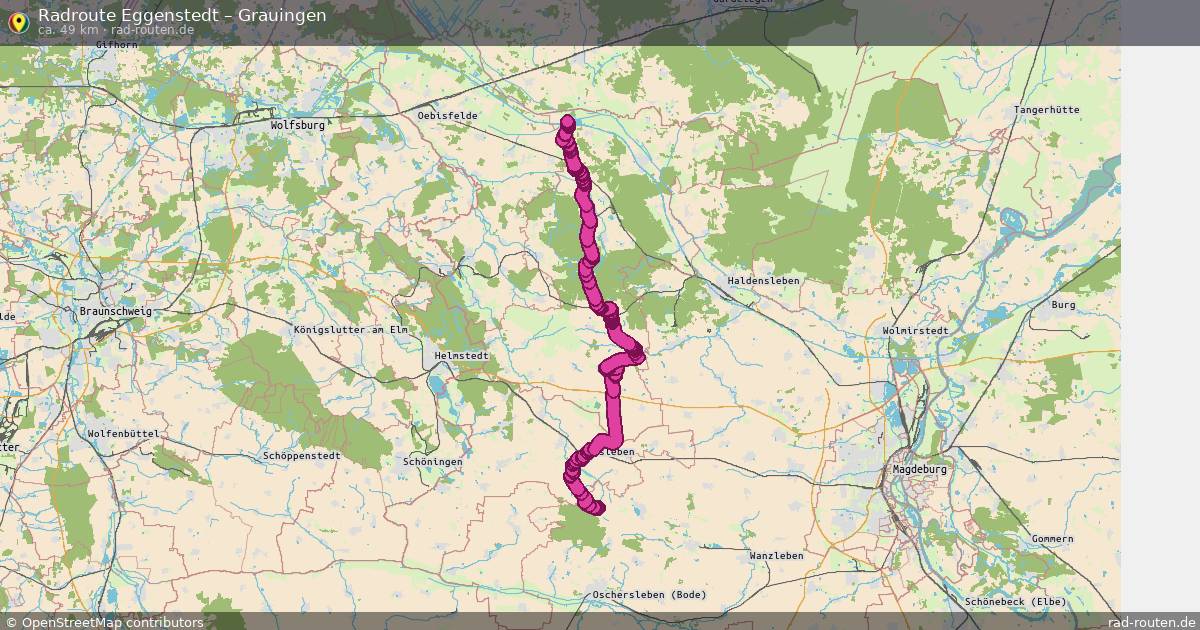 Fahrradroute Eggenstedt – Grauingen