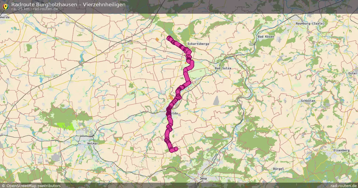 Radtour Burgholzhausen – Vierzehnheiligen
