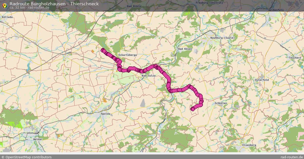 Fahrradroute Burgholzhausen – Thierschneck