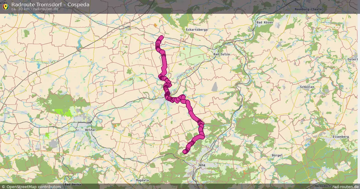 Radtour Tromsdorf – Cospeda