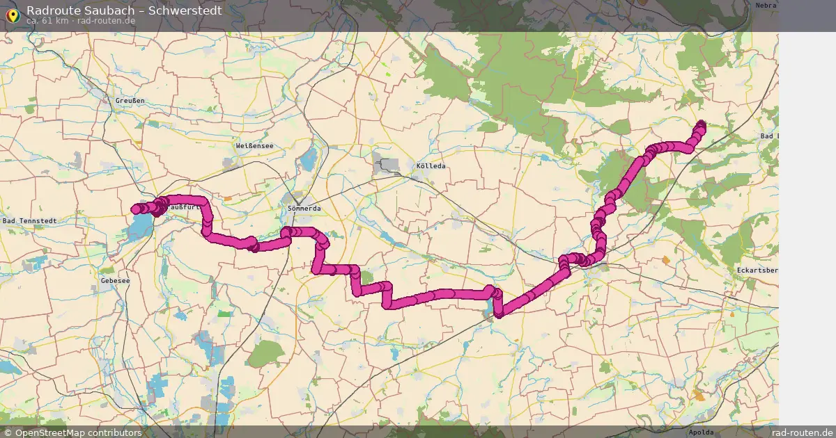 Radtour Saubach – Schwerstedt