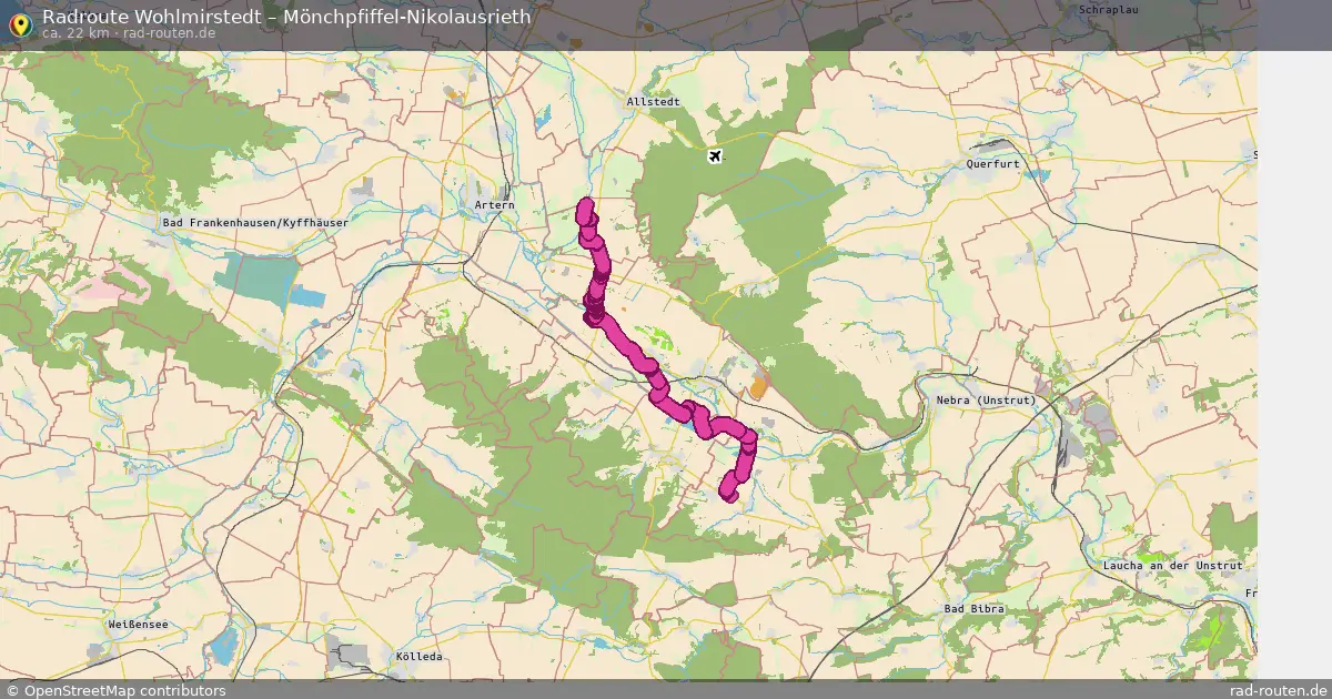 Radtour Wohlmirstedt – Mönchpfiffel-Nikolausrieth