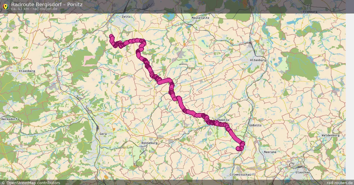 Radtour Bergisdorf – Ponitz