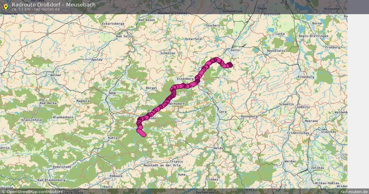 Radtour Droßdorf – Meusebach