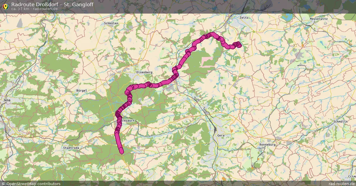 Radtour Droßdorf – St. Gangloff