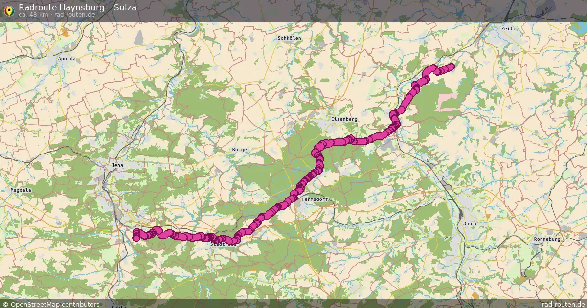 Radtour Haynsburg – Sulza