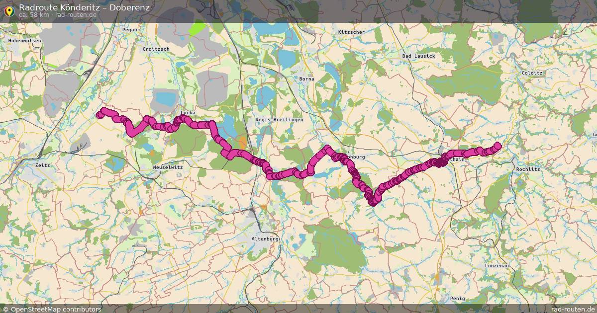 Fahrradroute Könderitz – Doberenz