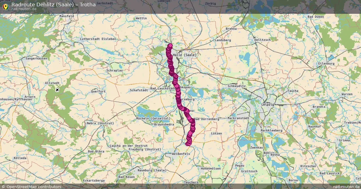 Radtour Dehlitz (Saale) – Trotha