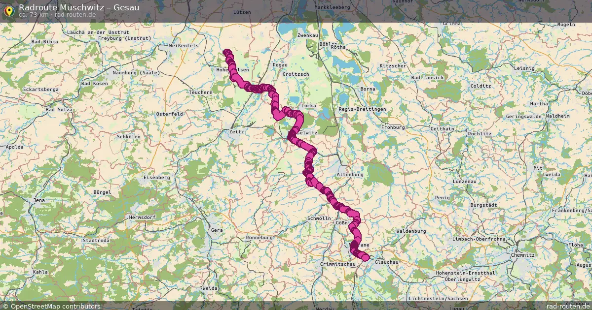Radtour Muschwitz – Gesau