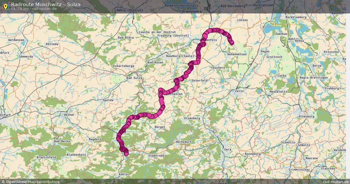 Radtour Muschwitz – Sulza