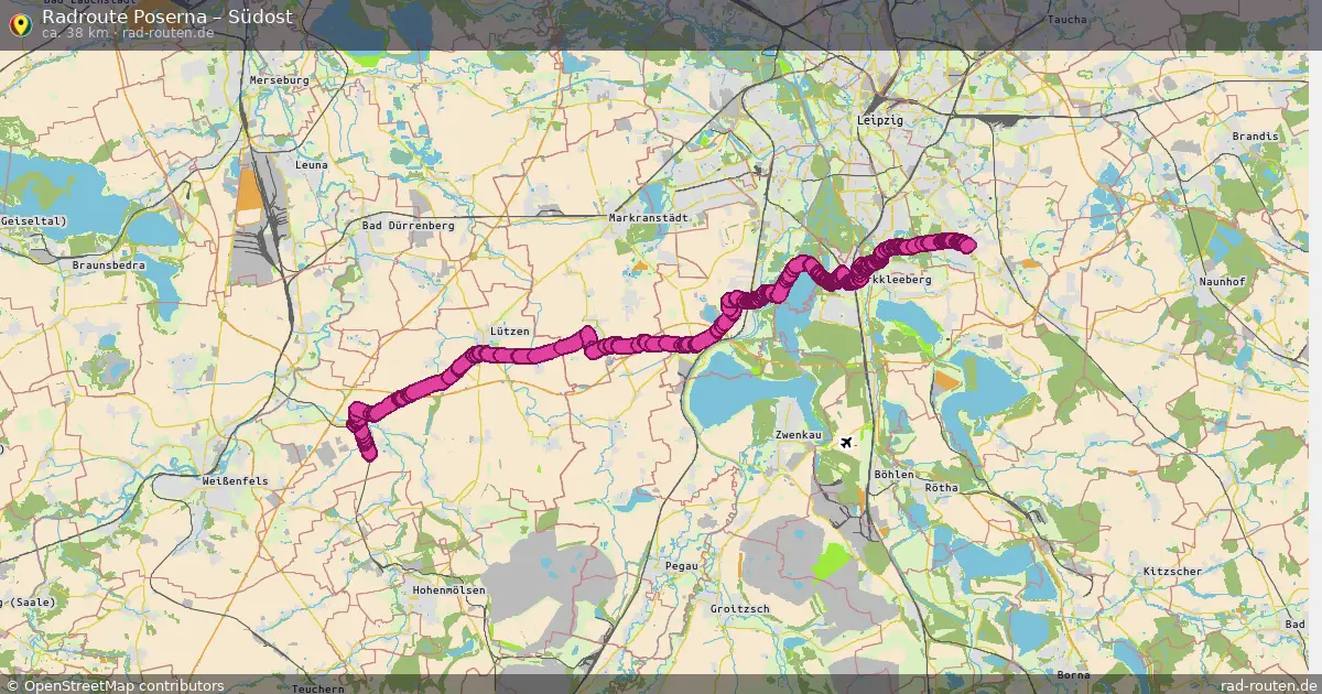 Radtour Poserna – Südost