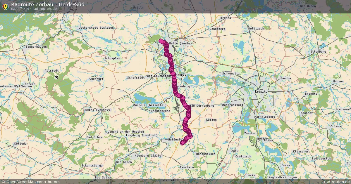 Radtour Zorbau – Heide-Süd