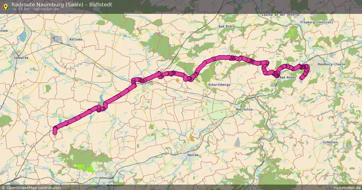 Radtour Naumburg (Saale) – Ballstedt
